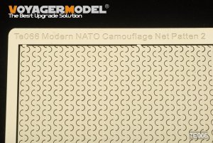 画像2: VoyagerModel [TE066]現用NATO軍カモフラージュネットパターン3(180mm×90mm)(U字型)(汎用) (2)