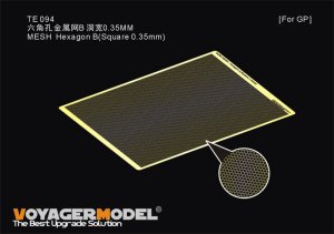 画像1: VoyagerModel [TE094]1/35 汎用 六角メッシュ タイプB(0.35mm角) (1)