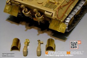 画像4: VoyagerModel [VPE48048]1/48 WWII ドイツ キングタイガー重戦車(ポルシェ砲塔) アップグレードセット(タミヤ32539用) (4)