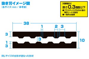 画像5: ウェーブ[HT466]HG ディテールパンチ 台形(1) (5)