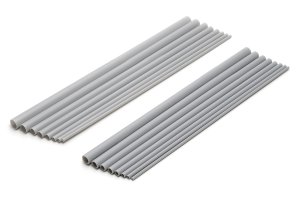 画像1: ウェーブ[OM522]プラ＝パイプ 【グレー】肉薄φ4.0mm (1)