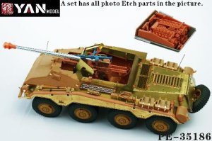 画像1: YAN MODEL[YANPE35186]1/35 WW.II ドイツ Sd.Kfz.234/4 装甲車スーパーディテールセット (ライフィールドモデル5118用) (1)