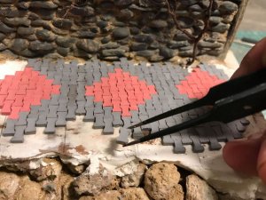 画像3: YENMODELS[LSG-M35004]1/35 ジオラマ製作用工具 アクリル製ドッグボーン(骨型)タイルモールドテンプレート (3)