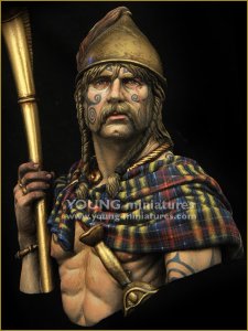 画像2: Young Miniatures[YH1848]1/10  ケルティックコーナータトゥーを入れたケルト族戦士 (2)