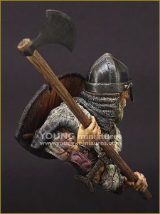 画像3: Young Miniatures[YH1852]1/10  戦斧を構えるバイキングの戦士 (3)
