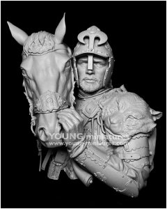 画像5: Young Miniatures[YH1869]1/10 17世紀 ポーランド槍騎兵フサリア 戦友とともに (5)