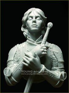 画像7: Young Miniatures[YH1873]1/10 中世の女性騎士 オルレアンからの風 胸像 (7)