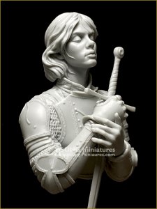 画像10: Young Miniatures[YH1873]1/10 中世の女性騎士 オルレアンからの風 胸像 (10)