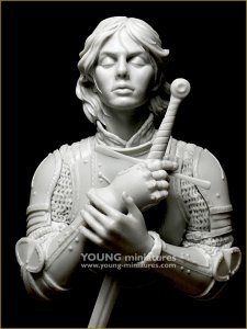 画像11: Young Miniatures[YH1873]1/10 中世の女性騎士 オルレアンからの風 胸像 (11)