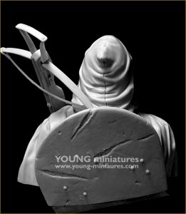 画像12: Young Miniatures[YH1874]1/10 中世 クロスボウを持ったチュートン騎士団員 胸像 (12)