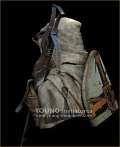 画像4: Young Miniatures[YH1874]1/10 中世 クロスボウを持ったチュートン騎士団員 胸像 (4)