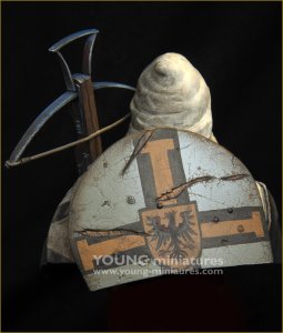 画像5: Young Miniatures[YH1874]1/10 中世 クロスボウを持ったチュートン騎士団員 胸像 (5)