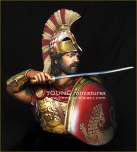 画像2: Young Miniatures[YH1875]1/10 紀元前5世紀 古代ギリシアの重装歩兵 ヘレネスの守護者 胸像 (2)