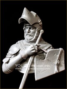 画像6: Young Miniatures[YH1876]1/10 15世紀 中世の騎士 剣が静かに倒れる時 胸像 (6)