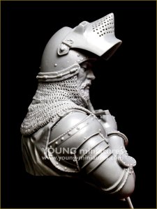 画像4: Young Miniatures[YH1876]1/10 15世紀 中世の騎士 剣が静かに倒れる時 胸像 (4)