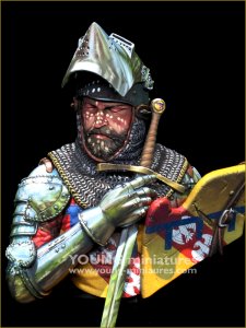 画像5: Young Miniatures[YH1876]1/10 15世紀 中世の騎士 剣が静かに倒れる時 胸像 (5)