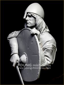画像3: Young Miniatures[YH1877]1/10 10世紀 ザ・ノースマン バイキングの王 胸像 (3)