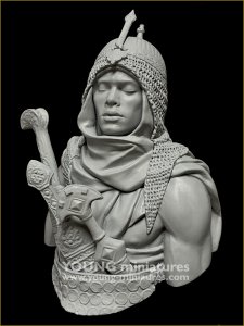 画像6: Young Miniatures[YH1878]1/10 15世紀 アフリカ ヌビアの近衛兵 胸像 (6)
