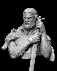 画像5: Young Miniatures[YH1879]1/10 紀元前1世紀 ケルト人の戦士 胸像 (5)