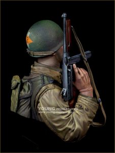 画像3: Young Miniatures[YM1898]1/10 WWII アメリカ陸軍第2レンジャー大隊の兵士 ノルマンディー1944 胸像 (3)