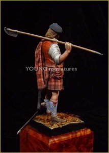 画像2: Young Miniatures[YH9004]90mm ハイランド地方の戦士 1746年 (2)