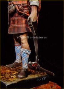 画像5: Young Miniatures[YH9004]90mm ハイランド地方の戦士 1746年 (5)
