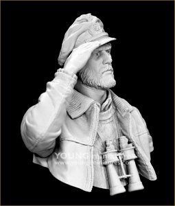 画像11: Young Miniatures[YM18102]1/10 WWII ドイツ海軍 Uボート艦長「母港への帰還」 胸像 (11)