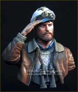 画像6: Young Miniatures[YM18102]1/10 WWII ドイツ海軍 Uボート艦長「母港への帰還」 胸像 (6)