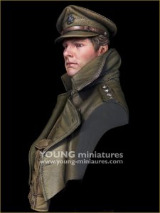 画像5: Young Miniatures[YM18104]1/10 WWI イギリス陸軍将校 突撃の笛が鳴る前に 胸像 (5)
