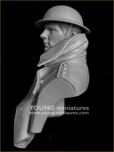 画像3: Young Miniatures[YM18104]1/10 WWI イギリス陸軍将校 突撃の笛が鳴る前に 胸像 (3)
