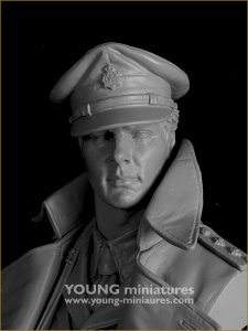 画像6: Young Miniatures[YM18104]1/10 WWI イギリス陸軍将校 突撃の笛が鳴る前に 胸像 (6)