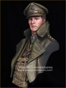 画像4: Young Miniatures[YM18104]1/10 WWI イギリス陸軍将校 突撃の笛が鳴る前に 胸像 (4)