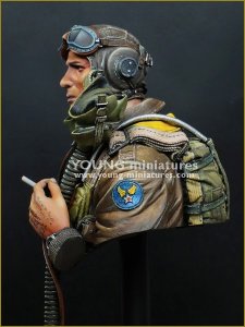 画像3: Young Miniatures[YM1856]1/10 WWIIアメリカ陸軍航空隊戦闘機パイロット 1944 (3)