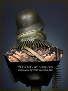 画像5: Young Miniatures[YM1887]1/10 WWII ドイツ武装SS射撃手胸像 バストーニュの包囲 (5)