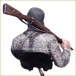 画像2: Young Miniatures[YM1895]1/10 WWII 若きドイツ歩兵 胸像 (2)