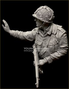 画像8: Young Miniatures[YM1897]1/10 WWII アメリカ陸軍空挺部隊“カラヒー”の兵士 ノルマンディー1944 胸像 (8)