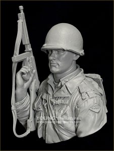 画像11: Young Miniatures[YM1898]1/10 WWII アメリカ陸軍第2レンジャー大隊の兵士 ノルマンディー1944 胸像 (11)