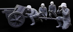 画像2: ARTOプロダクション[ARPAH35024]1/35 WW.II ドイツ 5cm Pak 38クルー用頭部w/アクセサリー(頭部4点 + アクセサリー)(タミヤ35392用) (2)