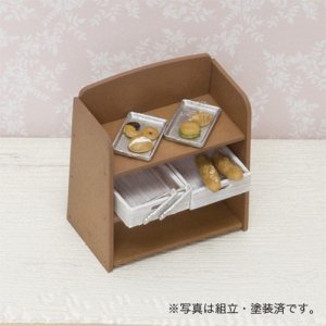 画像2: アスカモデル[MS-006] 1/24 パン屋の焼きたてパン&シェルフ（トング付） (2)