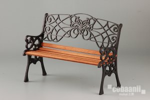 画像1: コバアニ模型工房[IF-023]アイアンベンチ (1)