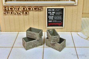画像1: コバアニ模型工房[SA-015](1/32 ~1/35)木箱セットB (1)