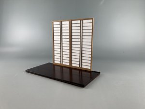 画像1: コバアニ模型工房[SS-054]障子 4　鴨居 敷居付き (1)