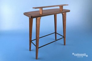 画像2: コバアニ模型工房[WF-031]バーカウンターとハイチェアー (2)