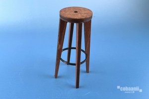 画像3: コバアニ模型工房[WF-031]バーカウンターとハイチェアー (3)