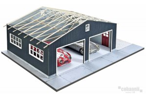 画像4: コバアニ模型工房[SS-041]1/43 2カーガレージ (4)