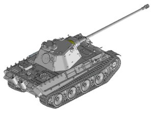 画像2: サイバーホビー[CH6799]1/35 WW.II ドイツ軍 パンターF型 7.5cm KwK.42 L/100搭載型 (2)