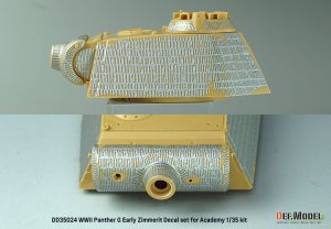 画像11: DEF.MODEL[DD35024]1/35 WWII ドイツ Pz.Kpfw.V パンサーG型初期型用ツィンメリット・コーティング デカールセット(アカデミー用) (11)