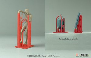 画像3: DEF.MODEL[DF35033]1/35 WWII アメリカ ベトナム戦争の前線でシャワーを浴びる兵士 (3)