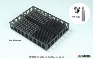 画像2: DEF.MODEL[DM16001]1/16 WWII/現用 アメリカ .50cal空薬莢/リンクセット(各120個以上入) (2)