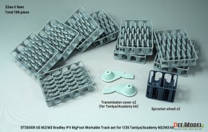 画像2: DEF.MODEL[DT35009]1/35 現用 アメリカ M2/M3ブラッドレー歩兵戦闘車用ビッグフット連結可動履帯セット(タミヤ/アカデミー製M2/M3用） (2)